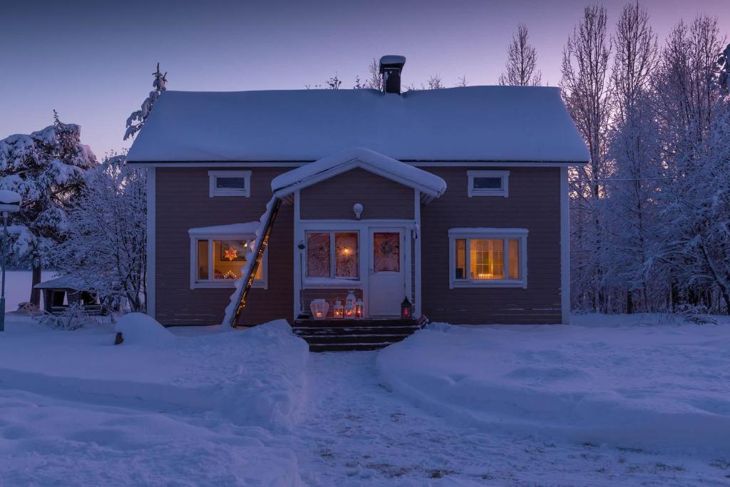 Villa Mellalampi v zimě