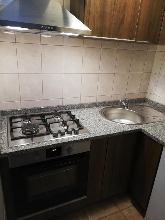 Kuchyň nebo kuchyňský kout v ubytování Villa Pelso