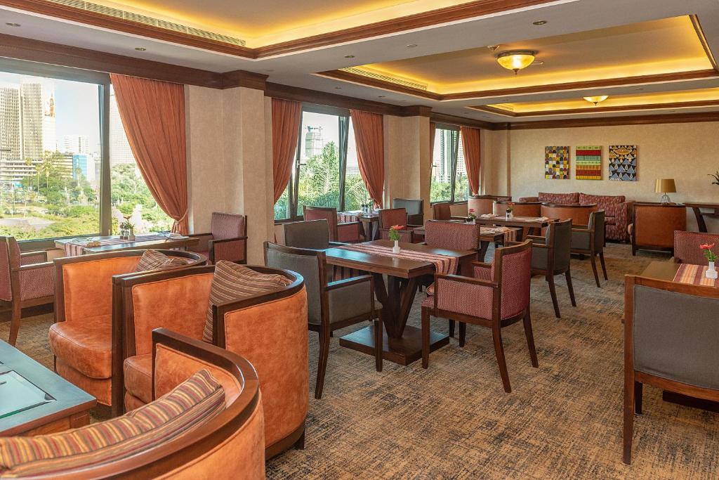 Posezení v ubytování Nairobi Serena Hotel