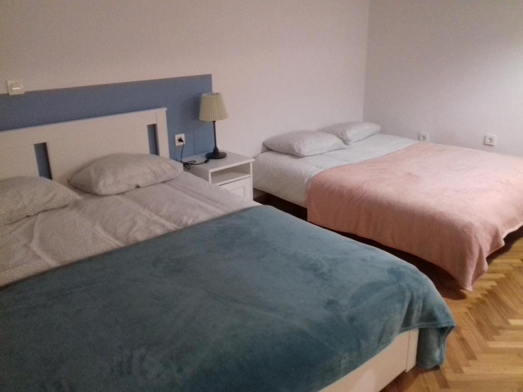 Postel nebo postele na pokoji v ubytování Apartma Lahinja