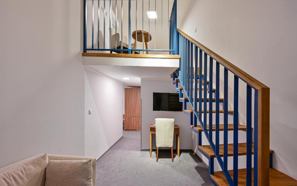 TV a/nebo společenská místnost v ubytování Hotel Prague Star