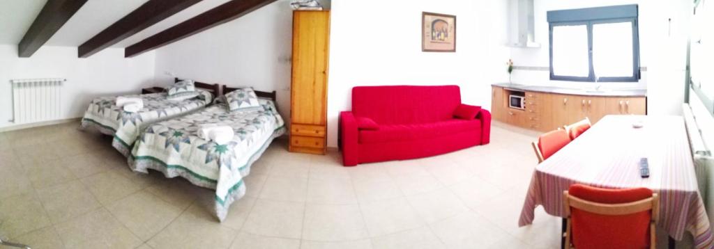 Postel nebo postele na pokoji v ubytování Hotel Rural Casa Ramiro