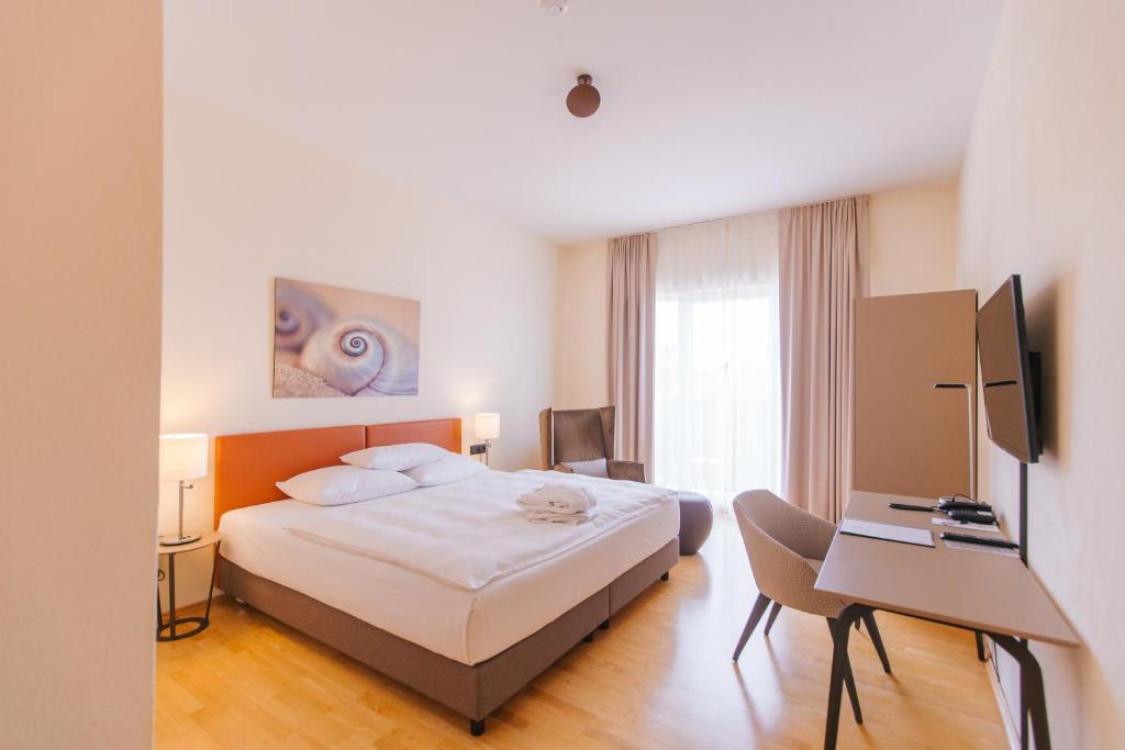 TV a/nebo společenská místnost v ubytování Hotel Villa Medici