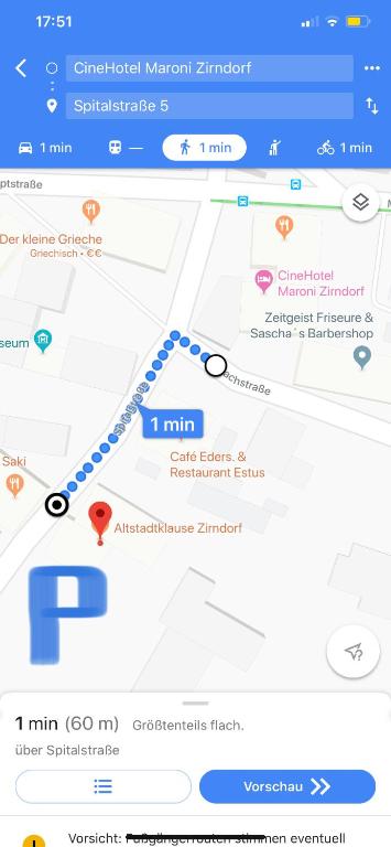 Certifikát, hodnocení, plakát nebo jiný dokument vystavený v ubytování CineHotel Maroni