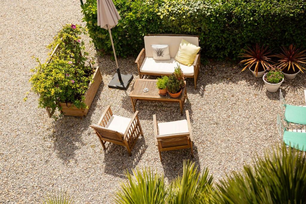 Zahrada ubytování Hôtel Du Soleil