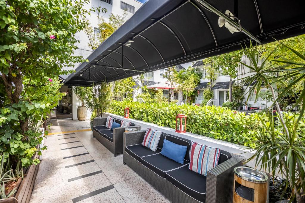 Zahrada ubytování Metropole Suites South Beach