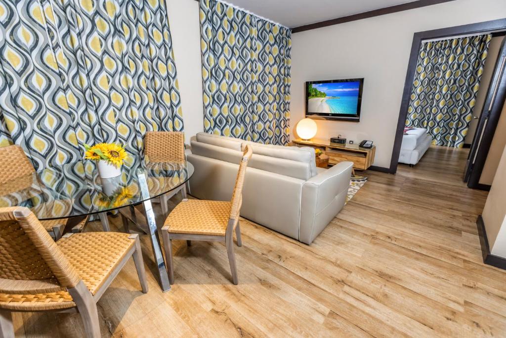 Posezení v ubytování Metropole Suites South Beach
