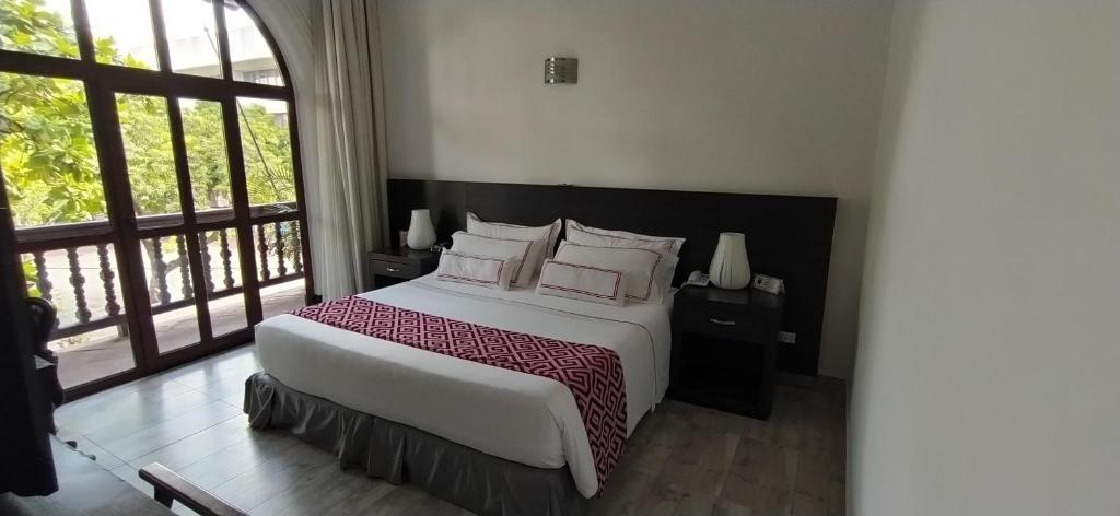 Postel nebo postele na pokoji v ubytování Hotel Union