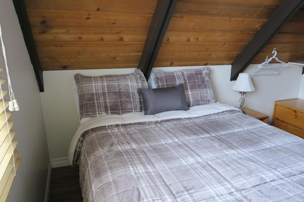 Postel nebo postele na pokoji v ubytování Chalet familial du Plateau