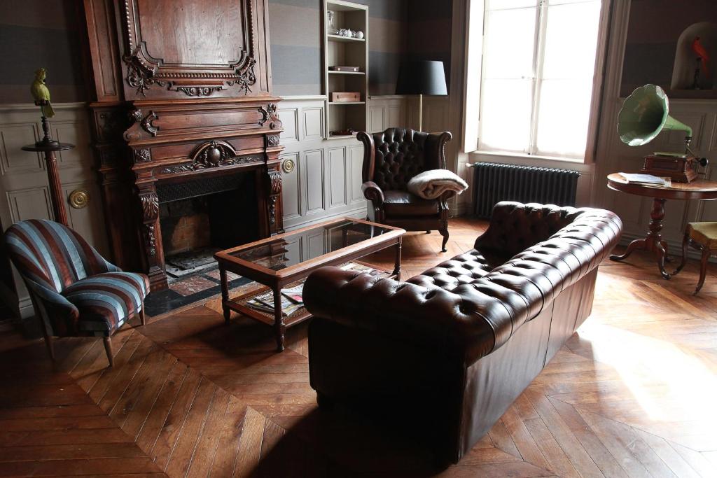 Prostor za sedenje u objektu Hôtel Le Gentleman