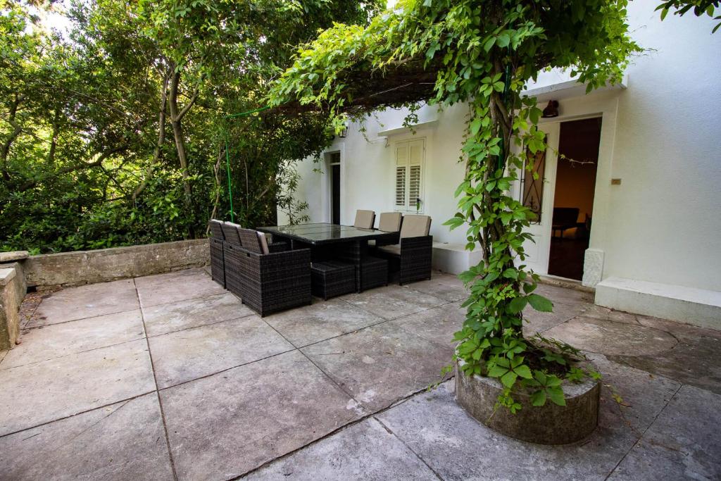 Κήπος έξω από το Villa Iginia, Nerezine