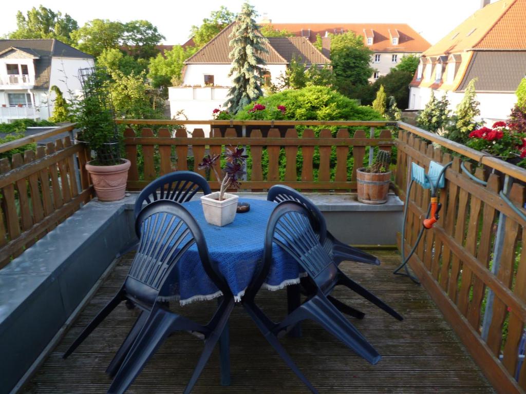 Un balcón o terraza de Gästehaus Regina Hoppe