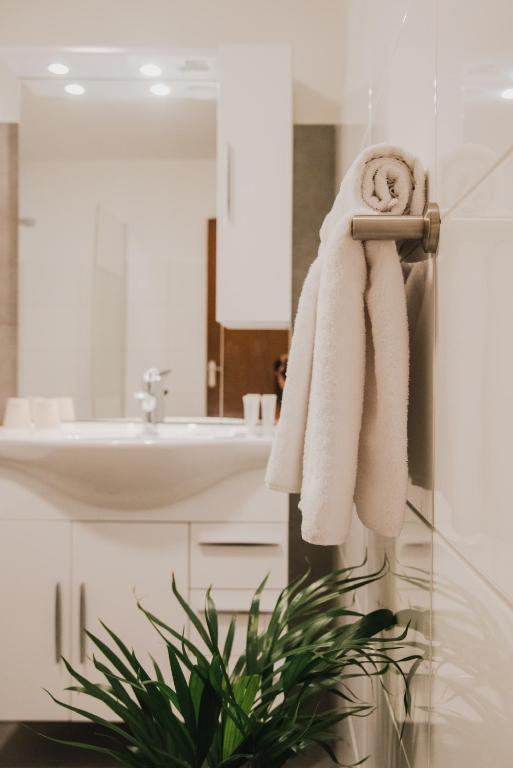 Koupelna v ubytování Hotel Riche