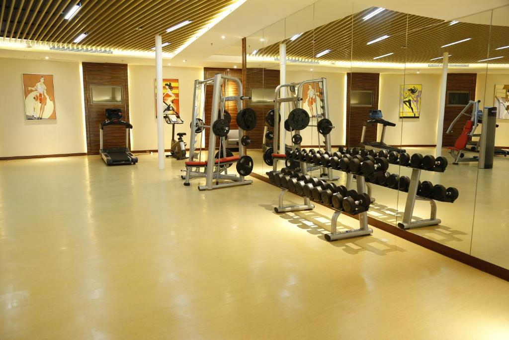 Fitness centrum a/nebo fitness zařízení v ubytování Shenzhen Dayhello international Hotel (Baoan)
