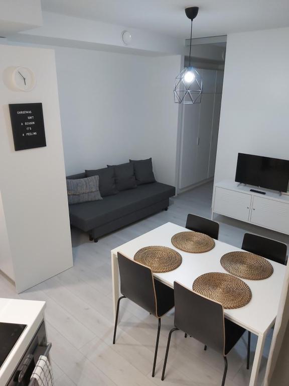 Posezení v ubytování Nordic Haven Rovaniemi Modern DT 2R Apartment -Self Check-In & Free WiFi