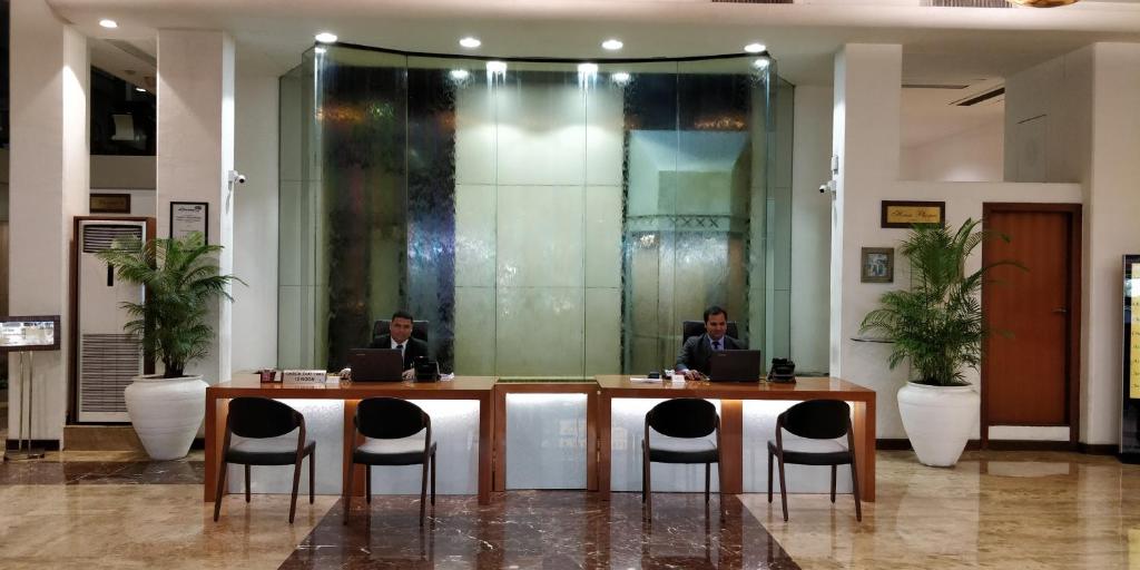 Vstupní hala nebo recepce v ubytování Hotel Aurora Towers