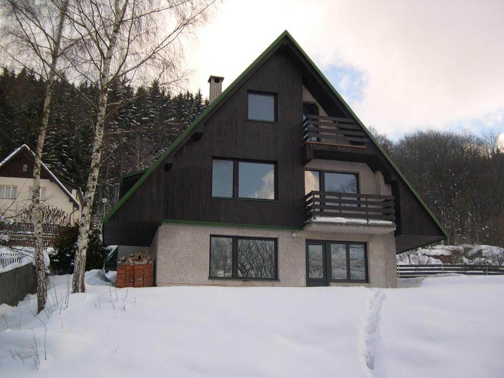 Holiday House Svoboda nad Upou през зимата