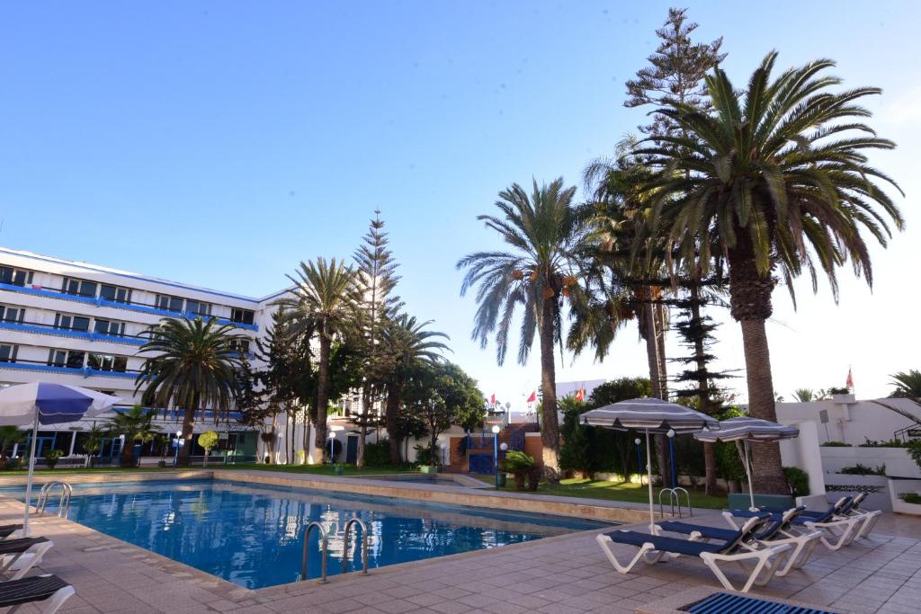 Bazén v ubytování Sud Bahia Agadir "Bahia City Hotel" nebo v jeho okolí