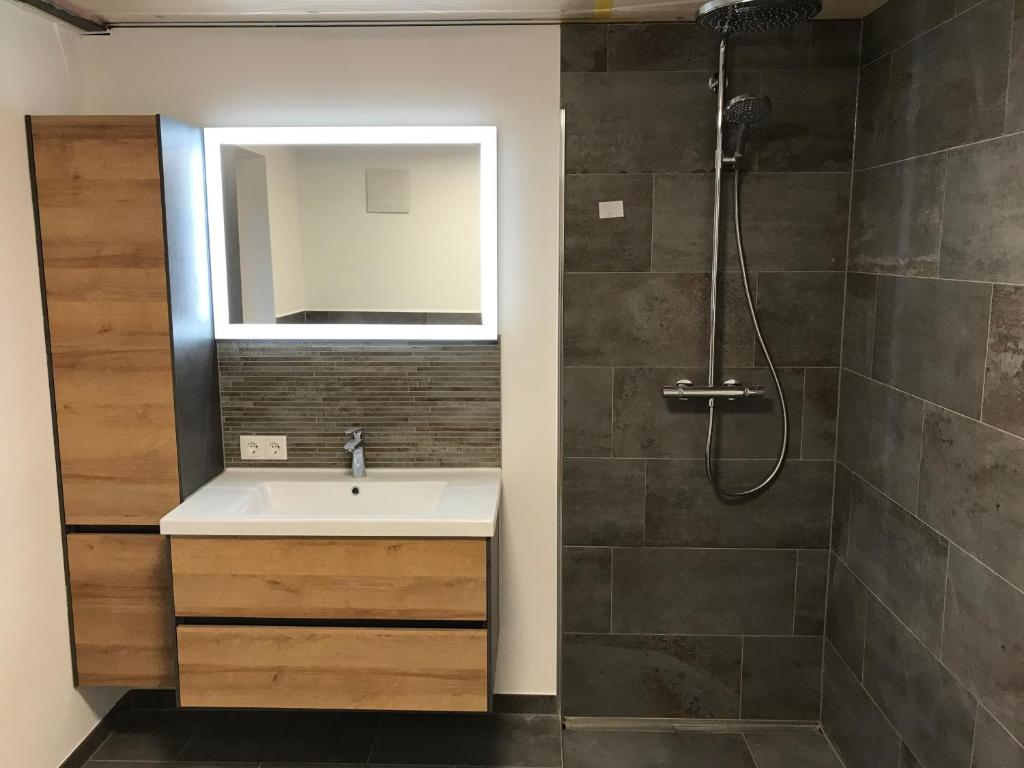 Koupelna v ubytování Murmenta Appartements