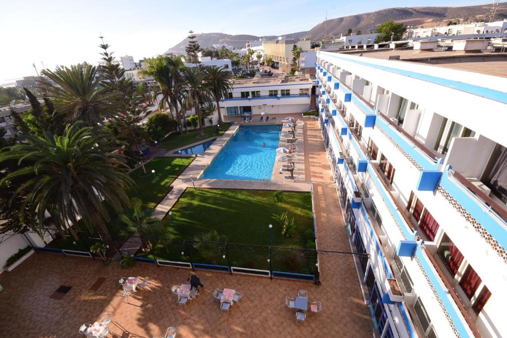 Bazén v ubytování Sud Bahia Agadir "Bahia City Hotel" nebo v jeho okolí