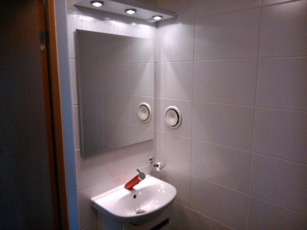 Koupelna v ubytování Pullijärve Holiday Park