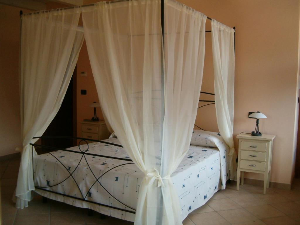 Postel nebo postele na pokoji v ubytování Agriturismo Isorella