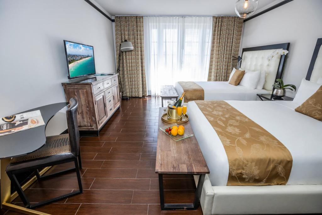 Voodi või voodid majutusasutuse Hotel Croydon toas