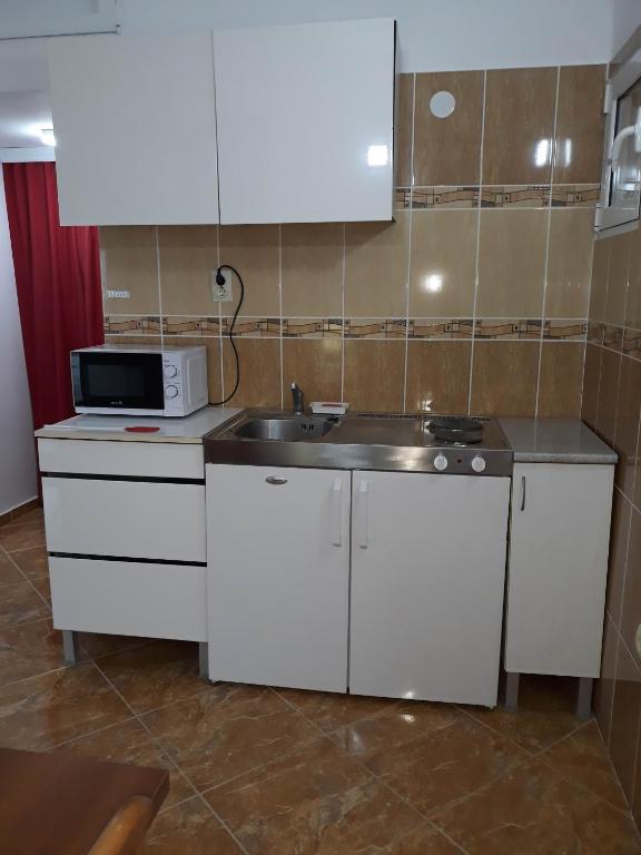 Kuchyň nebo kuchyňský kout v ubytování Apartments Jovanic with 2 bedrooms
