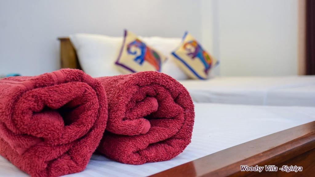Postel nebo postele na pokoji v ubytování Woodsy Villa