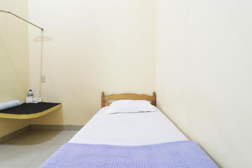 Postel nebo postele na pokoji v ubytování Krisna Hostel
