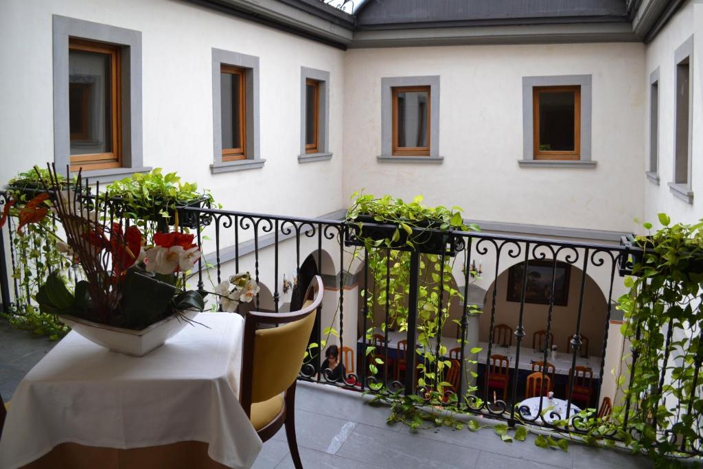 Balkón nebo terasa v ubytování Hotel Sebino
