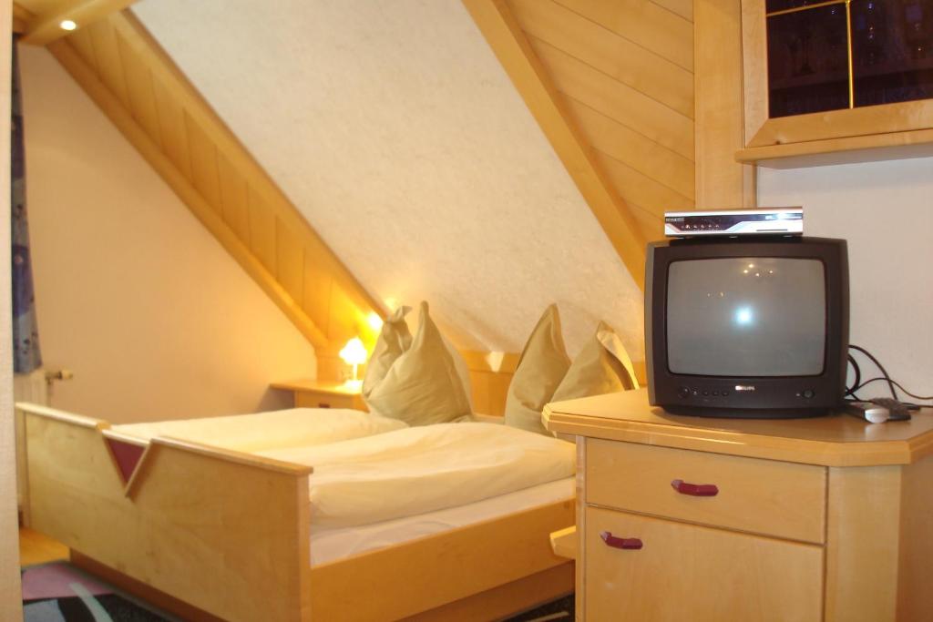 TV a/nebo společenská místnost v ubytování Gästehaus Moser