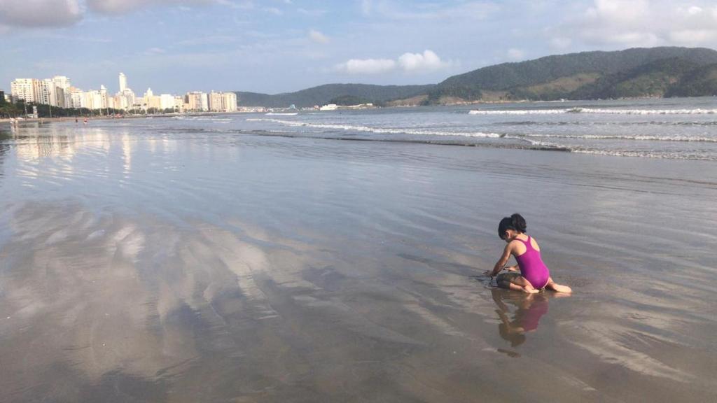  Kitnet de frente pra praia Santos