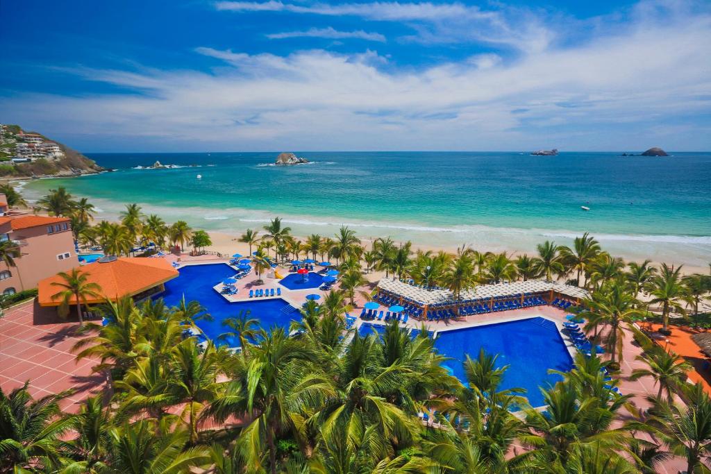 an aerial view of the resort and the beach at Barceló Ixtapa - All Inclusive in Ixtapa