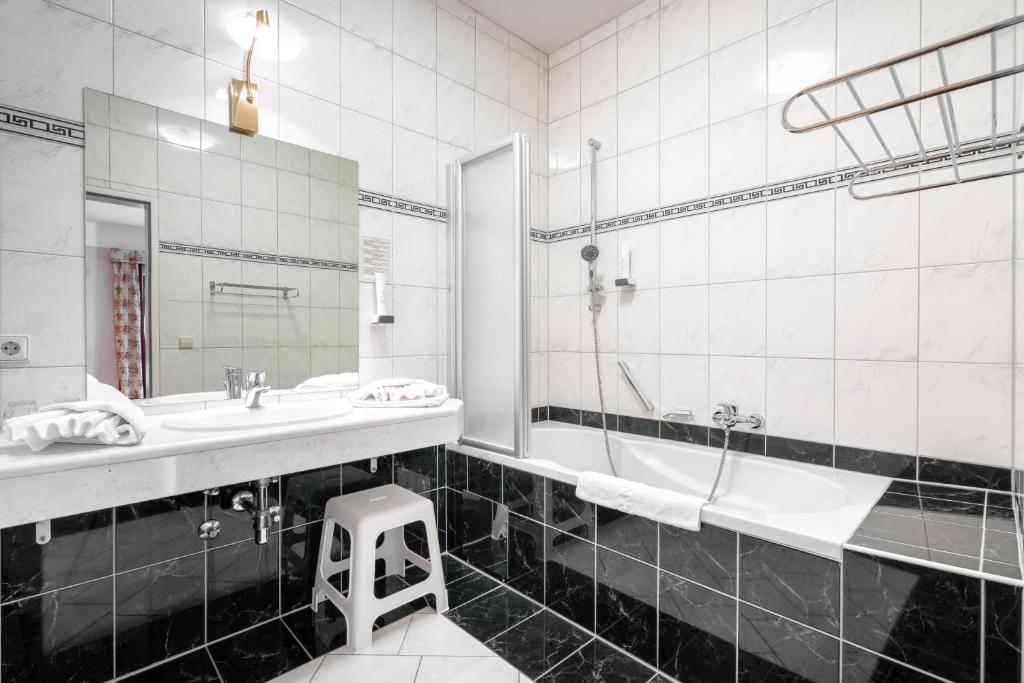 Koupelna v ubytování Hotel Erlenhof