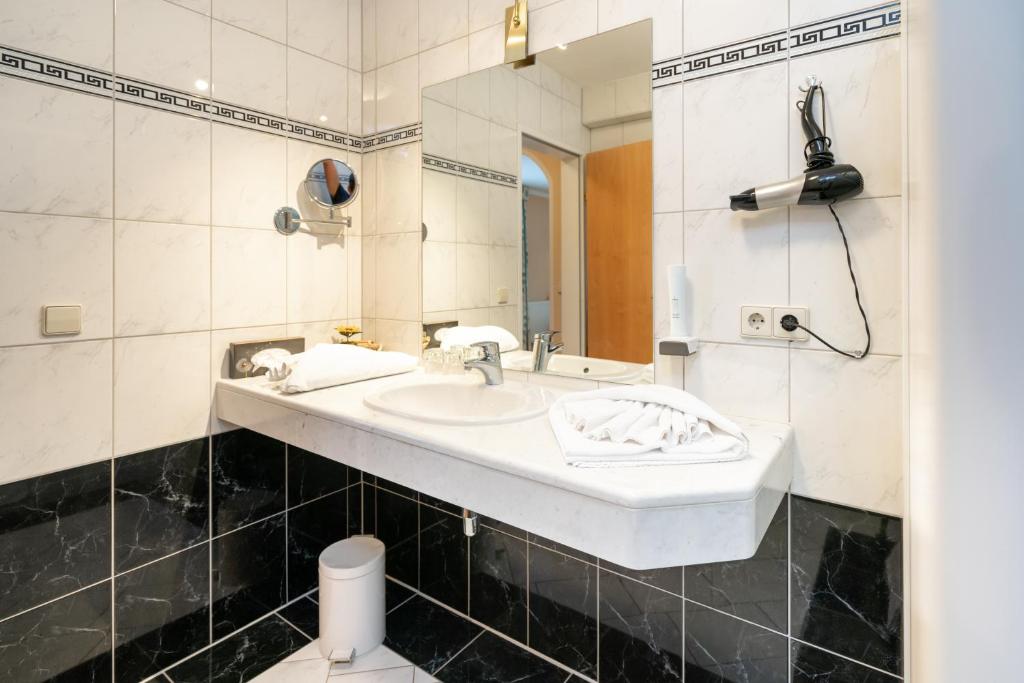Koupelna v ubytování Hotel Erlenhof