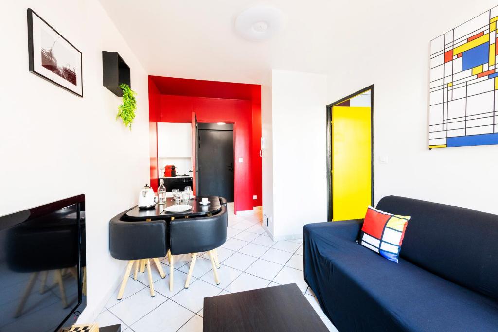 Appartement entier - Le mondrian - 1ch Check-in 24h - One-Bedroom Apartment