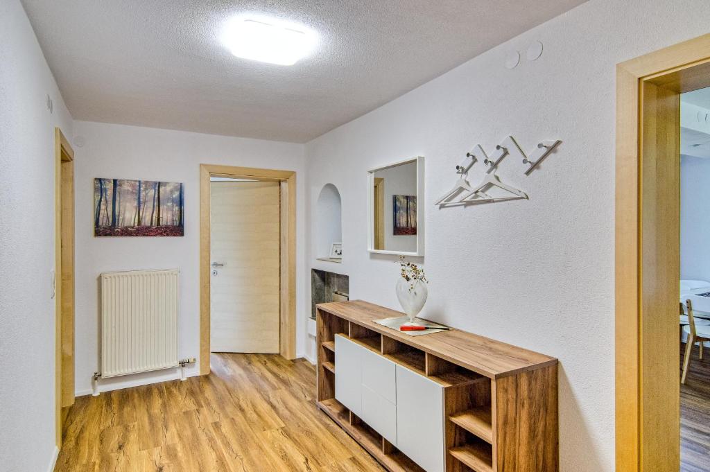Kuchyň nebo kuchyňský kout v ubytování Ferienwohnung Ellmerer