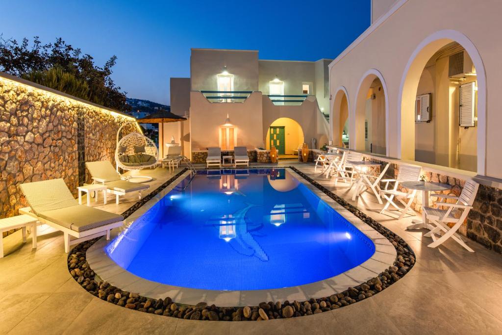 Bazén v ubytování Alizea Villas & Suites nebo v jeho okolí