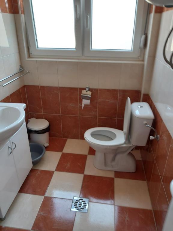 Vonios kambarys apgyvendinimo įstaigoje Vila Jelena Divčibare
