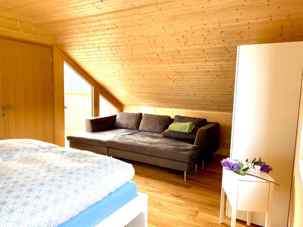 Postel nebo postele na pokoji v ubytování Rosenhaus 2