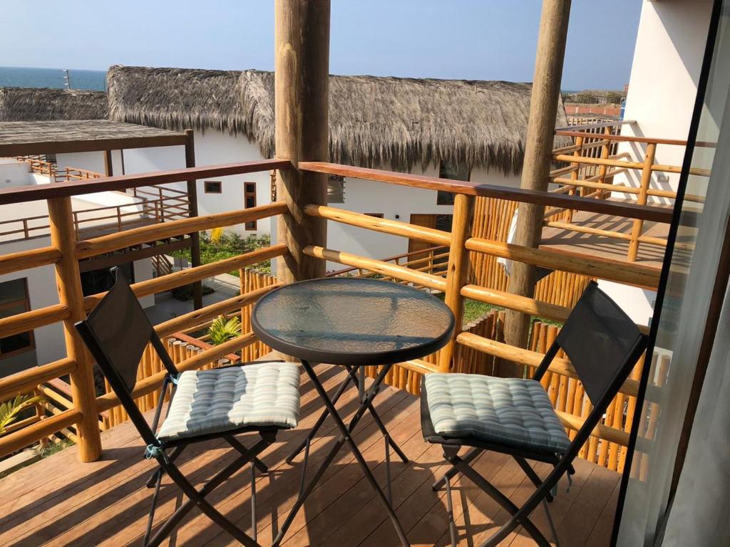 Balkón nebo terasa v ubytování PARADISE EN VICHAYITO