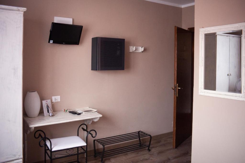 TV a/nebo společenská místnost v ubytování Hotel Ciocca