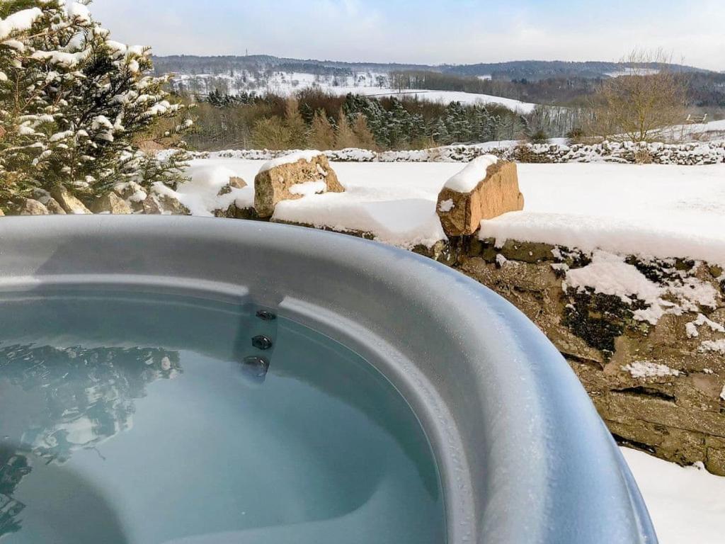 Harthill Barn during the winter 