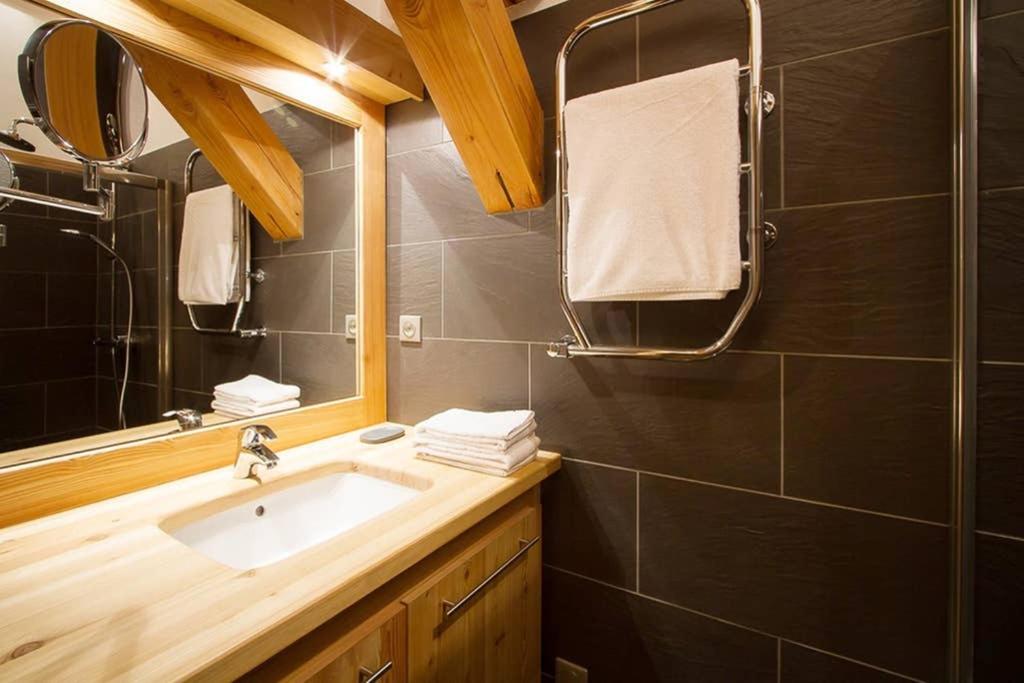 Koupelna v ubytování Chalet l'ALPAGA 2