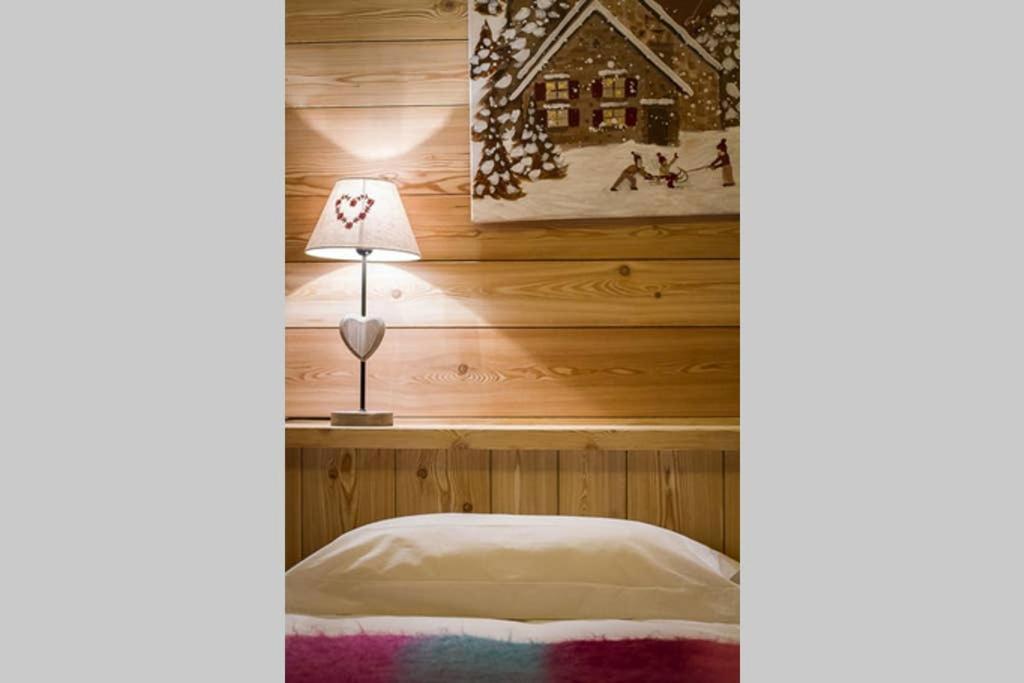 Postel nebo postele na pokoji v ubytování Chalet l'ALPAGA 2