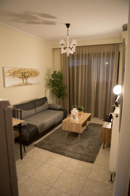 Część wypoczynkowa w obiekcie Kosmos Service Apartment OPEN VIEW 1