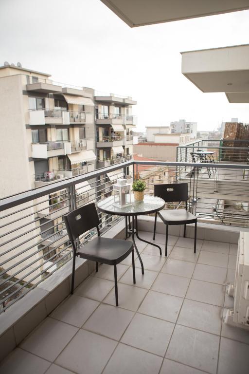Balkon lub taras w obiekcie Kosmos Service Apartment OPEN VIEW 1