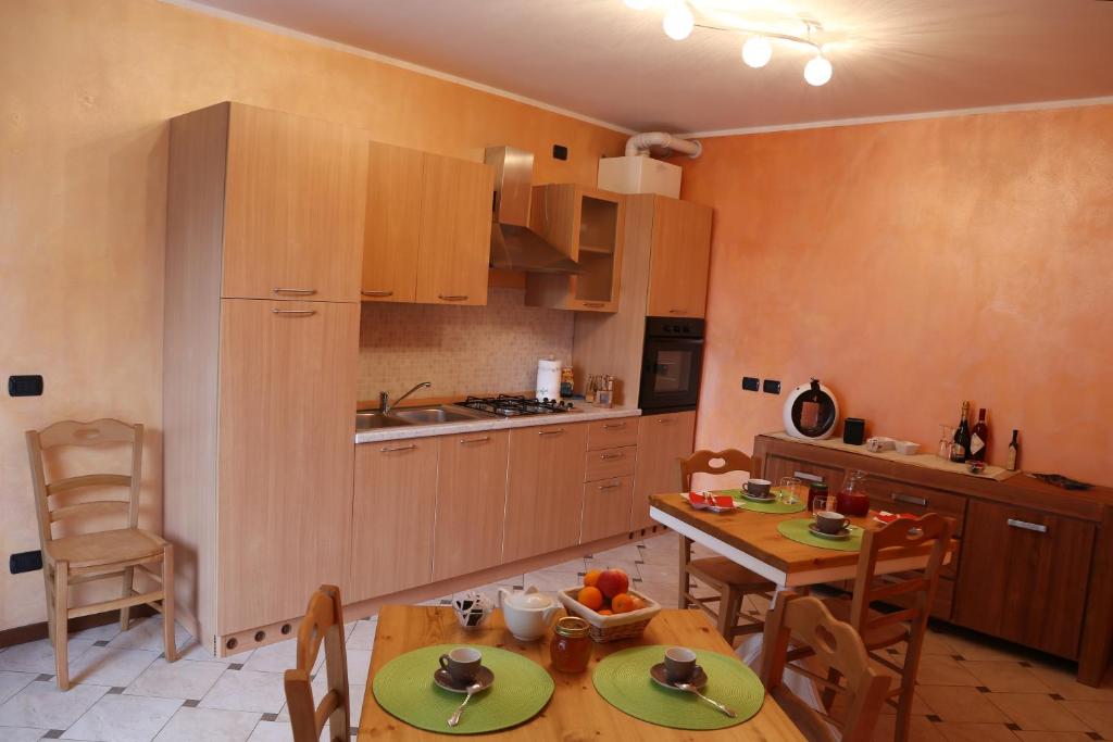 Kuchyň nebo kuchyňský kout v ubytování Portola la vecchia dimora