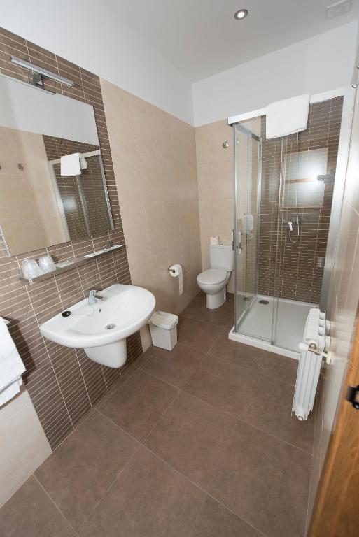 Koupelna v ubytování Pension Casa da Nena